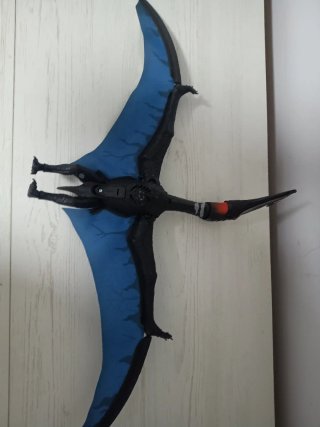 Figura Dinosaurio Quetzalcoatlus con huevos