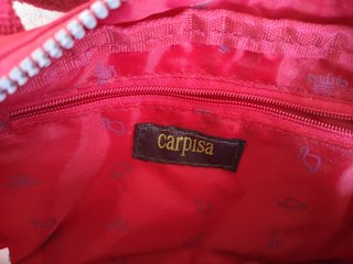 Borsa a mano e tracolla Carpisa rossa