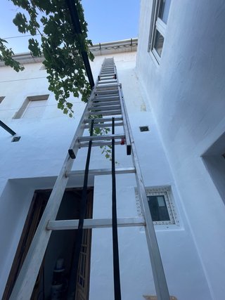 Escalera extensible aluminio 3 tramos