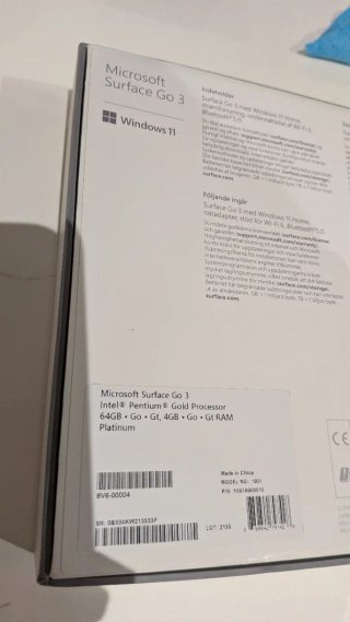 Microsoft Surface Go 3 Plata