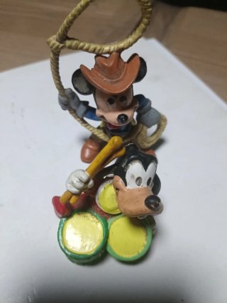 Figuras Mickey y Goofy Disney PVC Antiguas