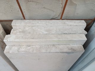 7 Piedras calizas escaleras o poyetes 3cm grosor