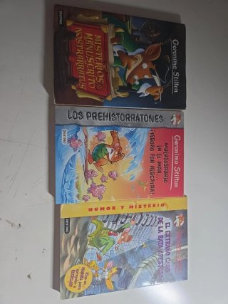 Pack 3 libros Geronimo Stilton–Aventuras y misteri
