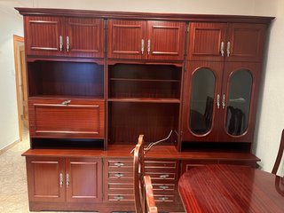 Mueble salón y mesa comedor carpinteria artesanal