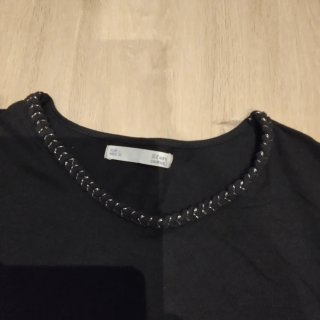 Vestido Sfera Negro Algodón Talla L