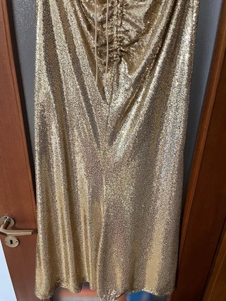 Gonna Patrizia Pepe paillettes oro taglia M/L