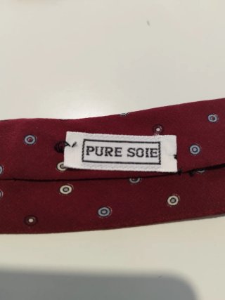Cravatta Chanel Seta Pois Rossa