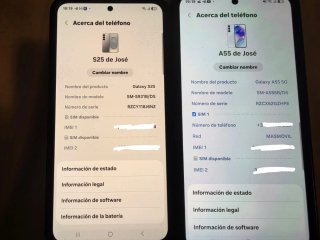 Samsung Galaxy S25 e A55 5G