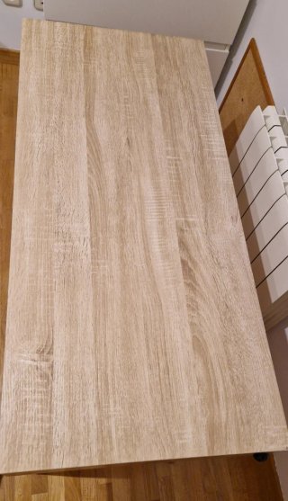 Escritorio madera con cajones blanco