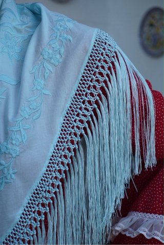 Mantoncillo Flamenca bordado