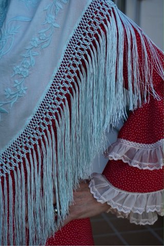 Mantoncillo Flamenca bordado
