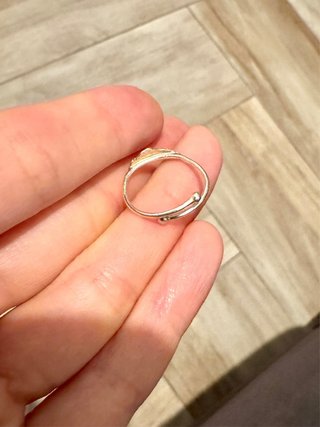 Anillo Pluma Hecho a Mano Dorado