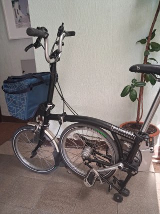 Bicicleta Brompton plegable
