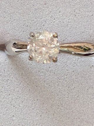 Anillo Oro 18k Diamante 1.03 Ct IGL-La