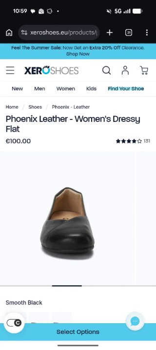 Xero Shoes Phoenix Leather Mujer Negro