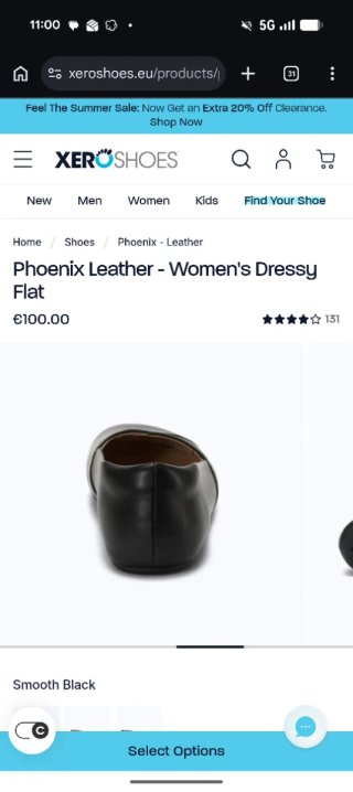 Xero Shoes Phoenix Leather Mujer Negro