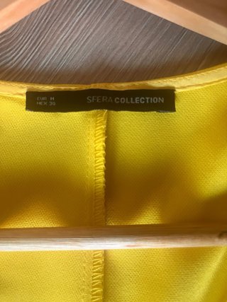 Camisa Zara Amarilla Talla M
