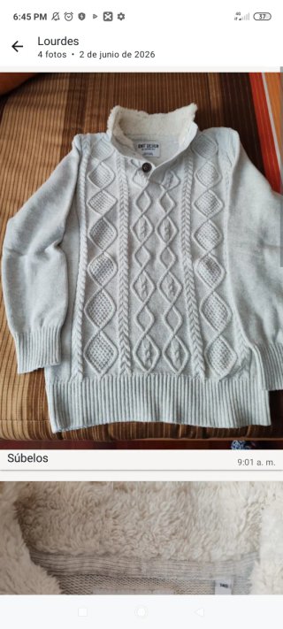 Jersey gris  invierno 140 cm