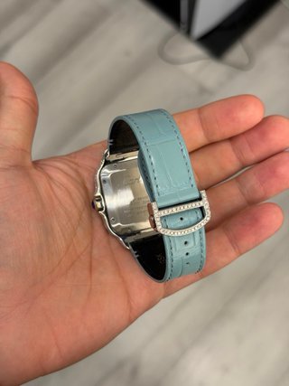 Cartier Santos Diamantes Azul