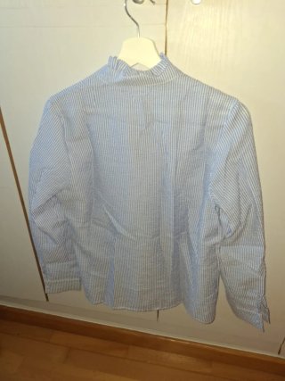 Blusa Rayas Azul y Blanco