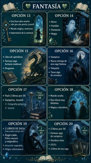 Cita a ciegas con un libro de fantasía