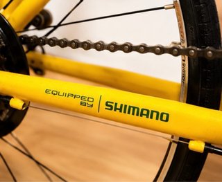 Bicicleta Plegable Amarilla