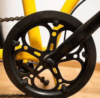 Bicicleta Plegable Amarilla