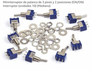 Interruptor Mini Palanca 3 Pines ON/OFF
