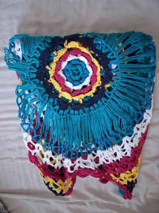 Blusa Hippie Multicolor Talla Única