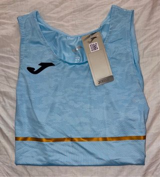 Camiseta Joma Atletismo Azul y Dorado