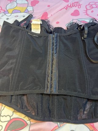 Blusa Corsé Encaje Negro