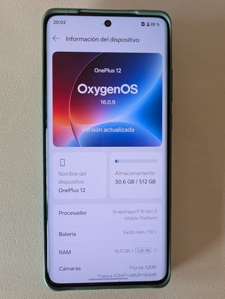 OnePlus 12 512GB 16GB RAM verde