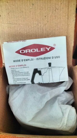 Cafetera Italiana OROLEY.
