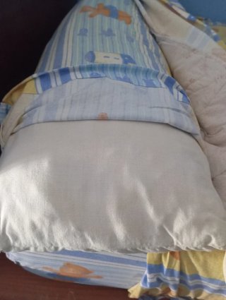 Cama nido 90cm con cajones y colchones, sábanas
