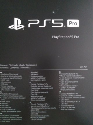 Console PlayStation 5 Pro 2TB CFI-7121 Firmware 11.40