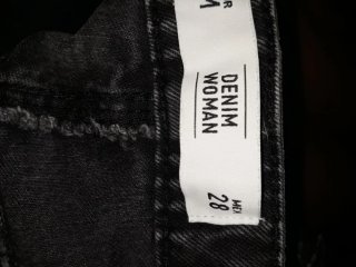 Minifalda vaquera gris desgastada Talla M