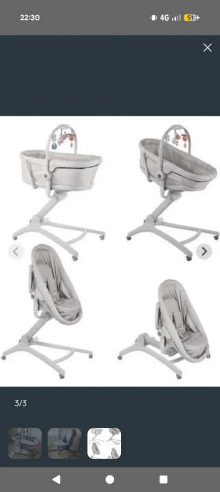 Chicco Baby Hug 4 en 1 con correas + colchón.