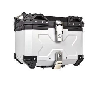 Baúl de Aluminio plateado Moto 45l.