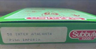 Subbuteo Ref 58 Inter Atalanta Pisa anni 80 63000