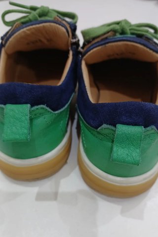 Zapatillas niño Acebos azul y verde Talla 34