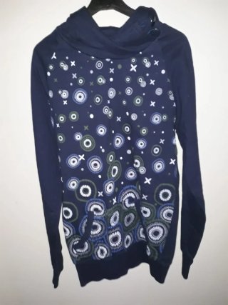 Sudadera Azul Talla XS con Estampado