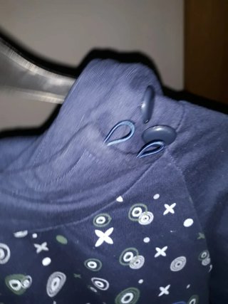 Sudadera Azul Talla XS con Estampado