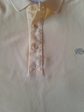 Polo Lacoste Classic Fit Chico Amarillo Talla S