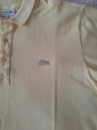Polo Lacoste Classic Fit Chico Amarillo Talla S