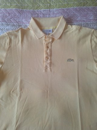 Polo Lacoste Classic Fit Chico Amarillo Talla S