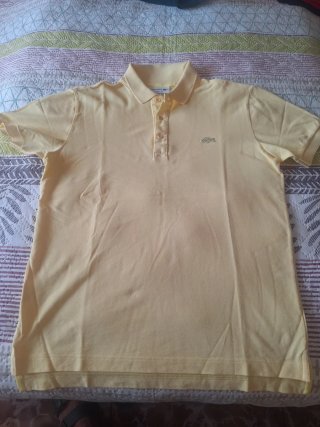 Polo Lacoste Classic Fit Chico Amarillo Talla S