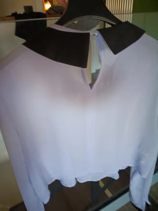 Blusa Mixer viola taglia unica