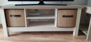 Mueble TV madera y bambú