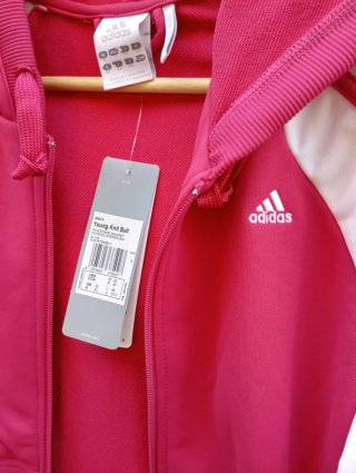 Chaqueta Adidas Young Knit Suit Fucsia climalite