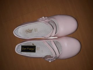 Manoletinas piel talla 32